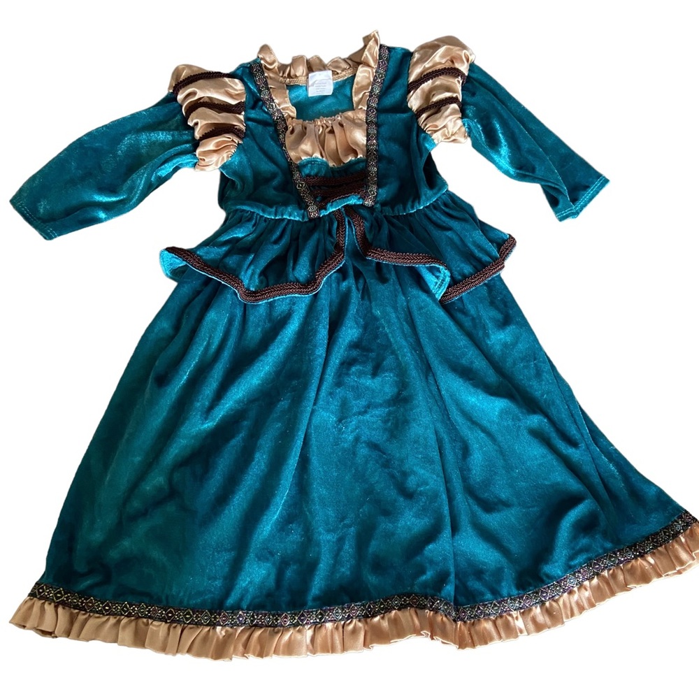 Merida Disney Princess Dress Little Girl Costume Halloween  Sz 1-3 Years Brave